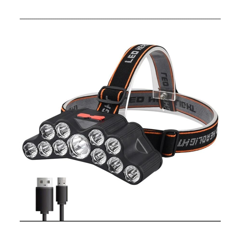11 LED USB Rechargeable Flashlight